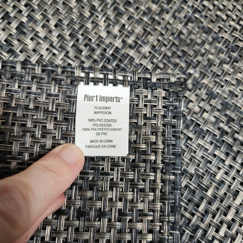 Pier 1 Set of 4 Woven Placemats Neutral Colors Table Decor‎ Dining Kitchen